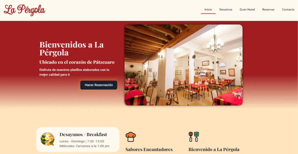 restaurante la pergola patz